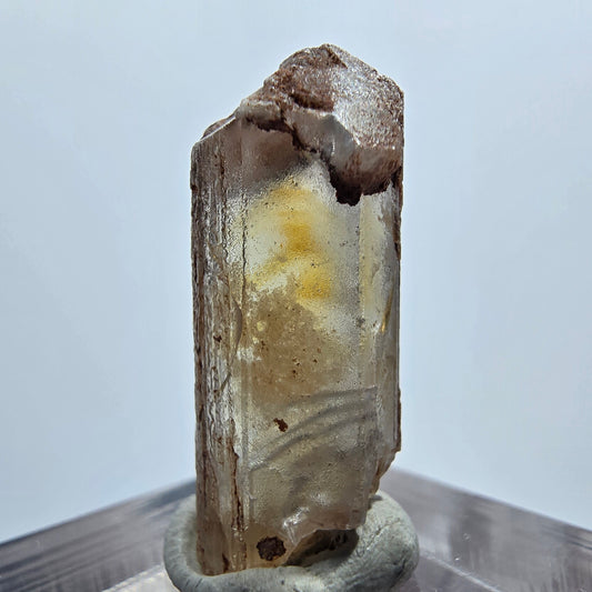 Seltener Baryt X Kristall, braun gelb Brukkaros, Namibia 26*10*9mm