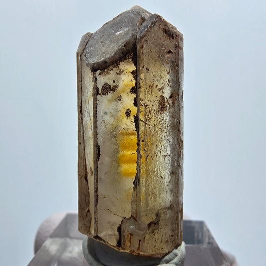 Seltener Baryt X Kristall, braun gelb Brukkaros, Namibia 28*16*15mm