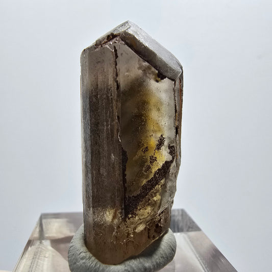 Cristal de barytine rare, brun-jaune, Brukkaros, Namibie, 33 x 17 x 15 mm