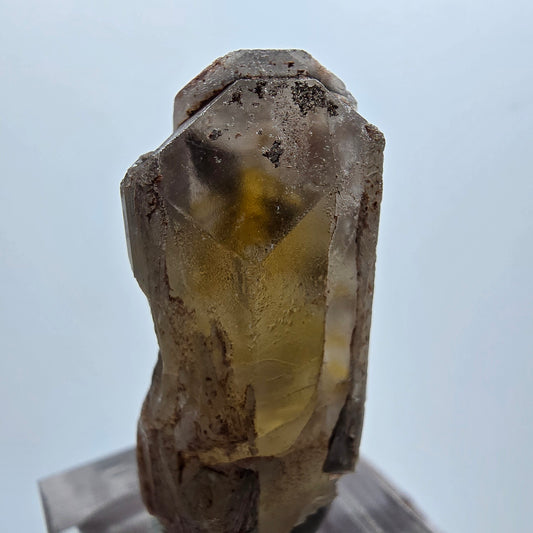 Cristal de barytine rare, brun-jaune, Brukkaros, Namibie, 31*18*15 mm