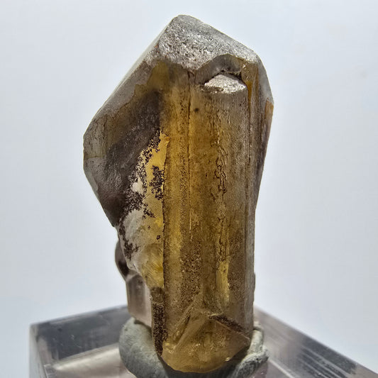 Cristal de barytine rare, brun-jaune, Brukkaros, Namibie, 34*18*15 mm