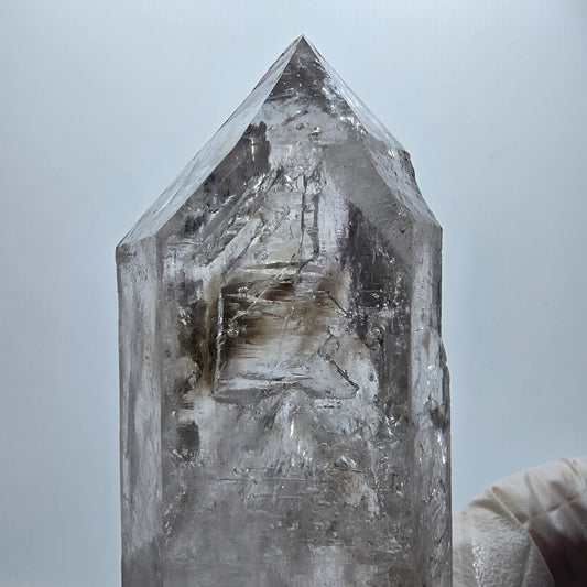 XL Enhydro Skeleton Phantom Smoky Quartz DT, 5x Bubble Goboboseb Namibia 137*40*25mm