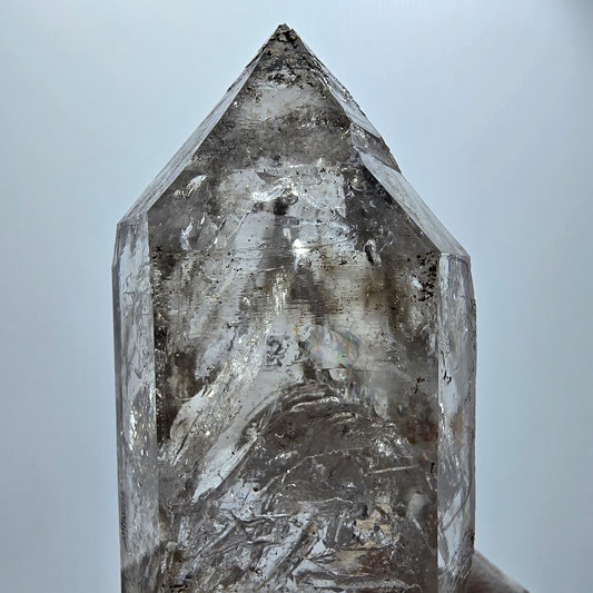 XL Enhydro Skeleton Phantom Smoky Quartz DT, 2x Bubble Goboboseb, Namibia 112*43*30mm