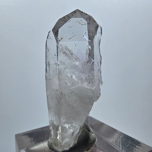 Harlekin Lemurian Phantom Amethyst mit Epidot Streep Mine Goboboseb Namibia 38*15*13mm