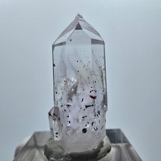 Enhydro Lemurian Harlekin Phantom Amethyst, 1x Blase Streep Mine, Gobo. Namibia 32*13*10mm