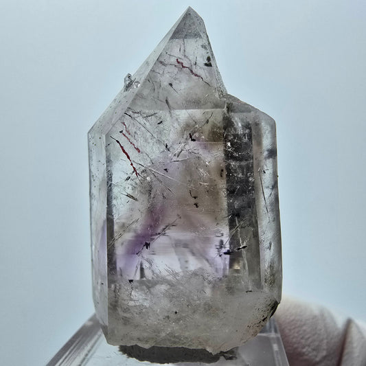Enhydro Lemurian Harlekin Phantom Amethyst, 1x Blase Streep Mine Gobo. Namibia 44*25*16mm