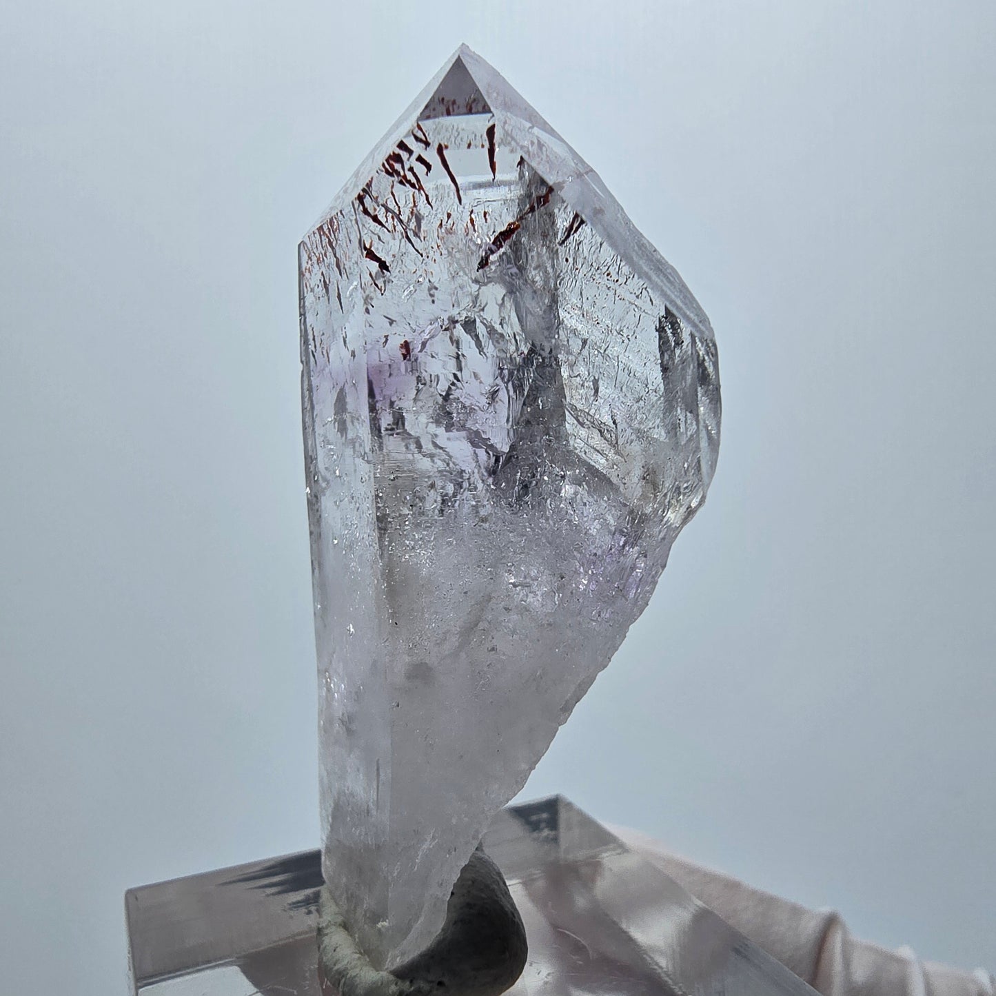 Harlequin Lémurien Fantôme Améthyste Dentelle Streep Mine Goboboseb Namibie 46*24*15mm