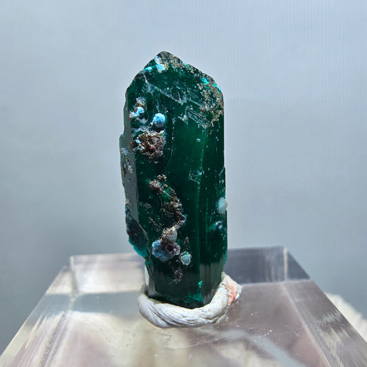 Seltene Dioptas X Kristall, grün Republik Kongo 23*9*9mm