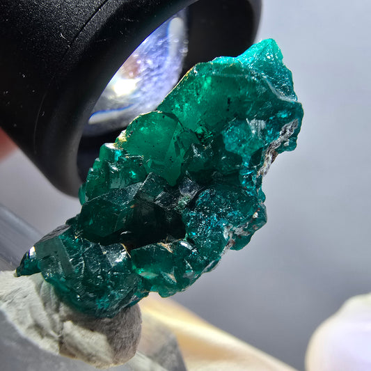 Seltene Dioptas XX Stufe, grün Republik Kongo 27*14*9mm