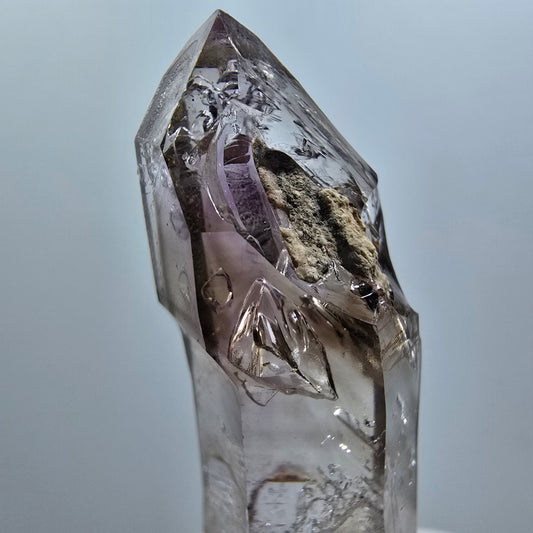 Enhydro Skelett Phantom Amethyst DT Zepter, 2x Blase Goboboseb, Namibia 58*15*14mm