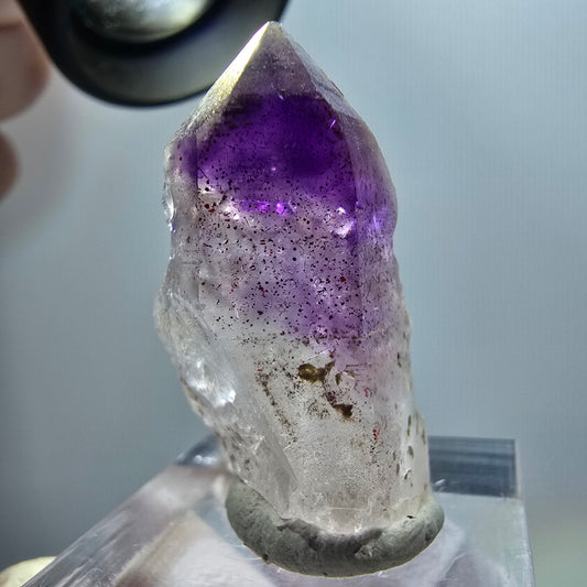 Seltene Skelett Phantom Amethyst Zepter Spitze Goboboseb, Namibia 31*15*17mm