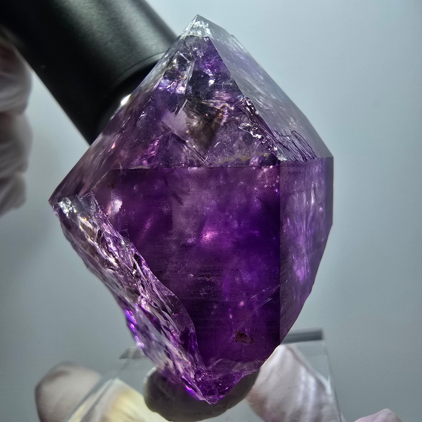 Enhydro Skelett Phantom Amethyst, 3x Blase (große) Goboboseb, Namibia 67*46*35mm