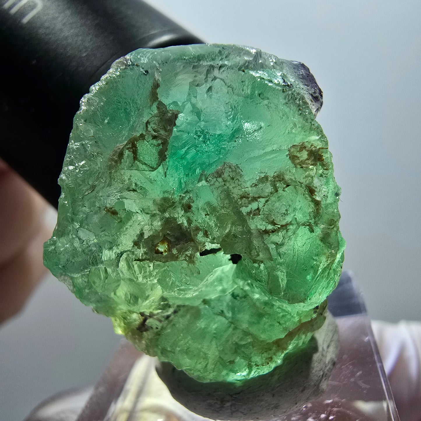Phantom Fluorit Würfel, zonal, hexagonal Stufe Erongo, Namibia 29*25*23mm