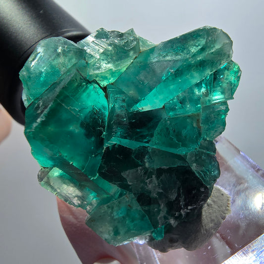 Phantom Fluorit Würfel Stufe, grün Okorusu, Namibia 42*35*17mm