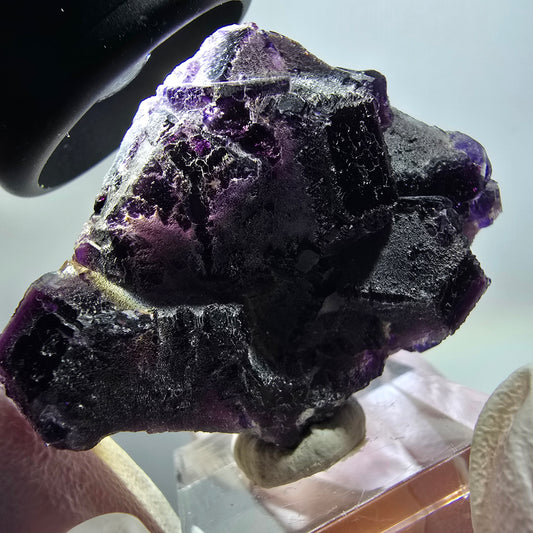 Rare phantom fluorite cube specimen, purple, Okorusu, Namibia, 48*32*14mm #11803