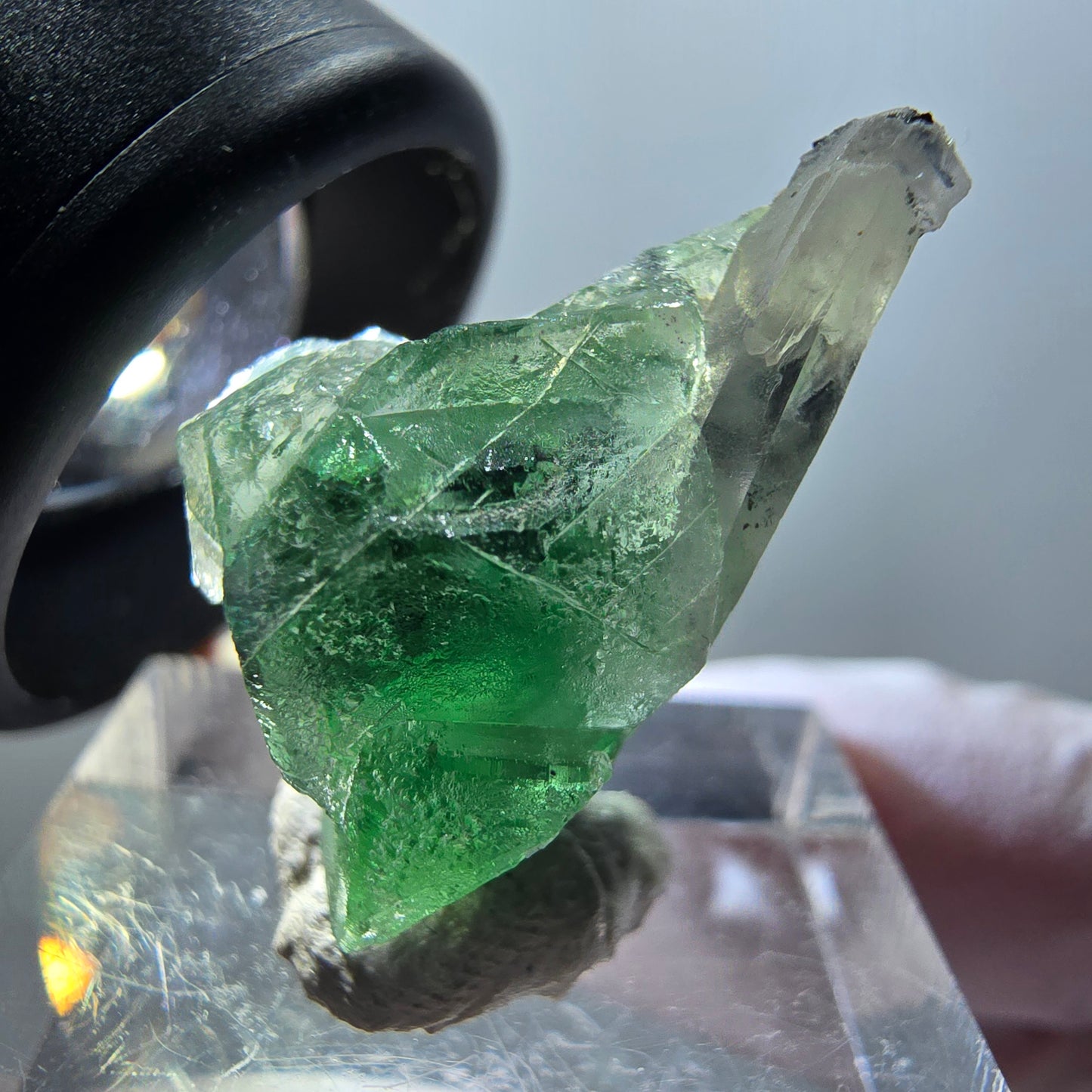 Phantom Fluorite, Schorl Tourmaline, Smoky Quartz Specimen Erongo, Namibia 26*18*17mm #11932