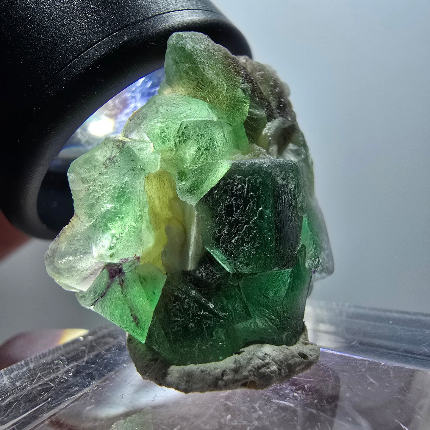 Phantom Fluorite Cube, Muscovite Specimen Erongo, Namibia 29*24*13mm #11980