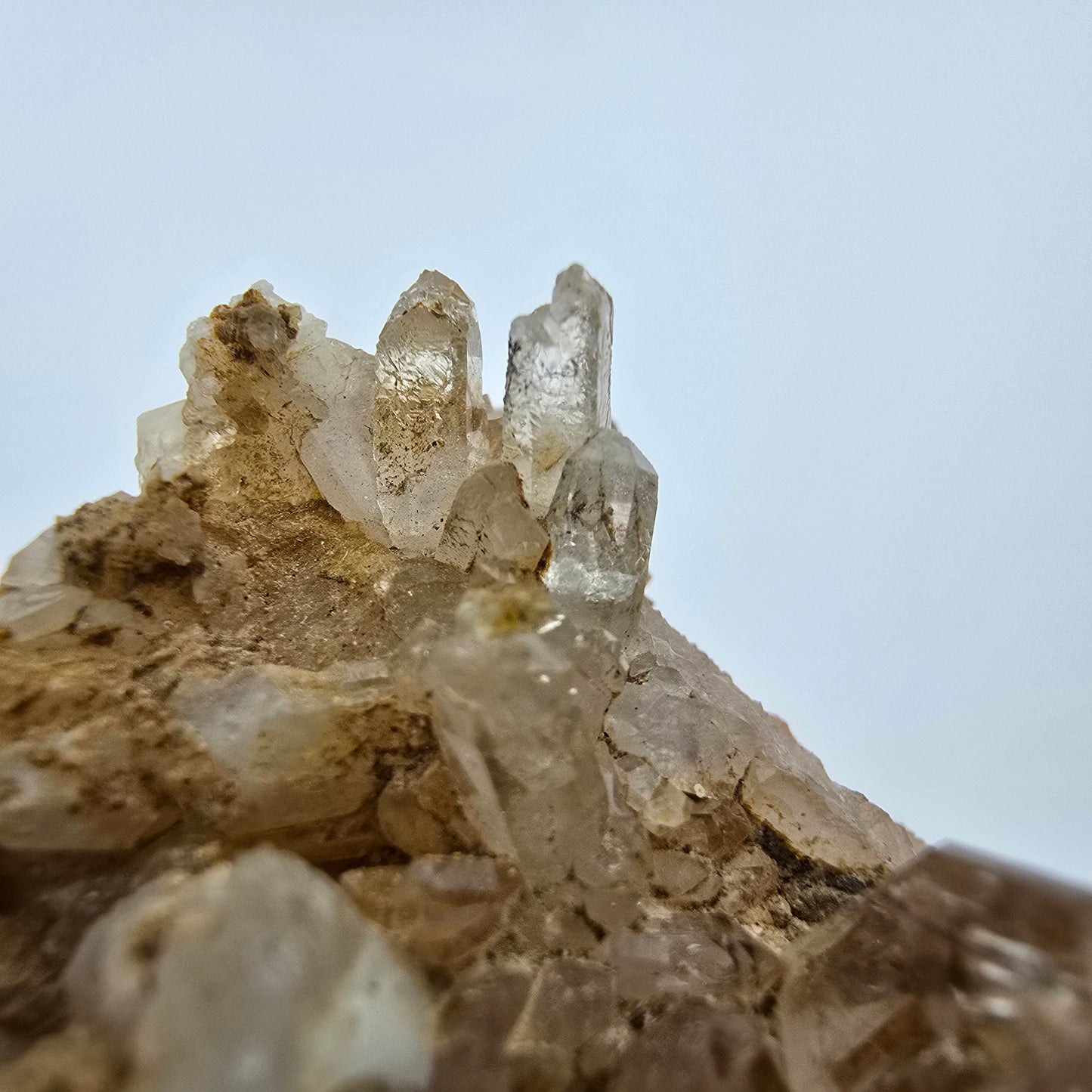 Enhydro Phantom Rauchquarz Zepter auf Matrix Goboboseb, Namibia 67*60*37mm