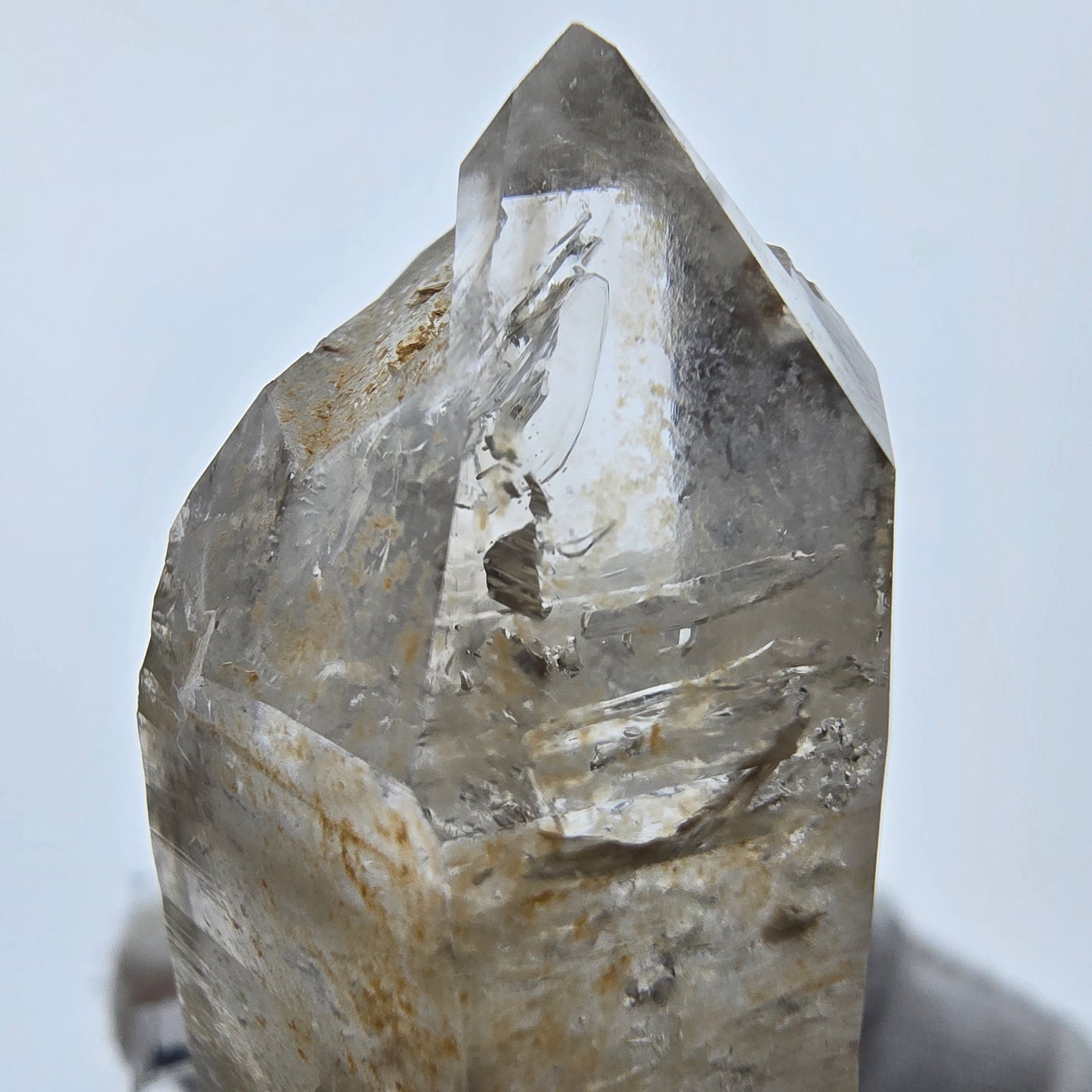 Enhydro Phantom Rauchquarz Doppelender 1x Blase Goboboseb, Namibia 41*21*19mm