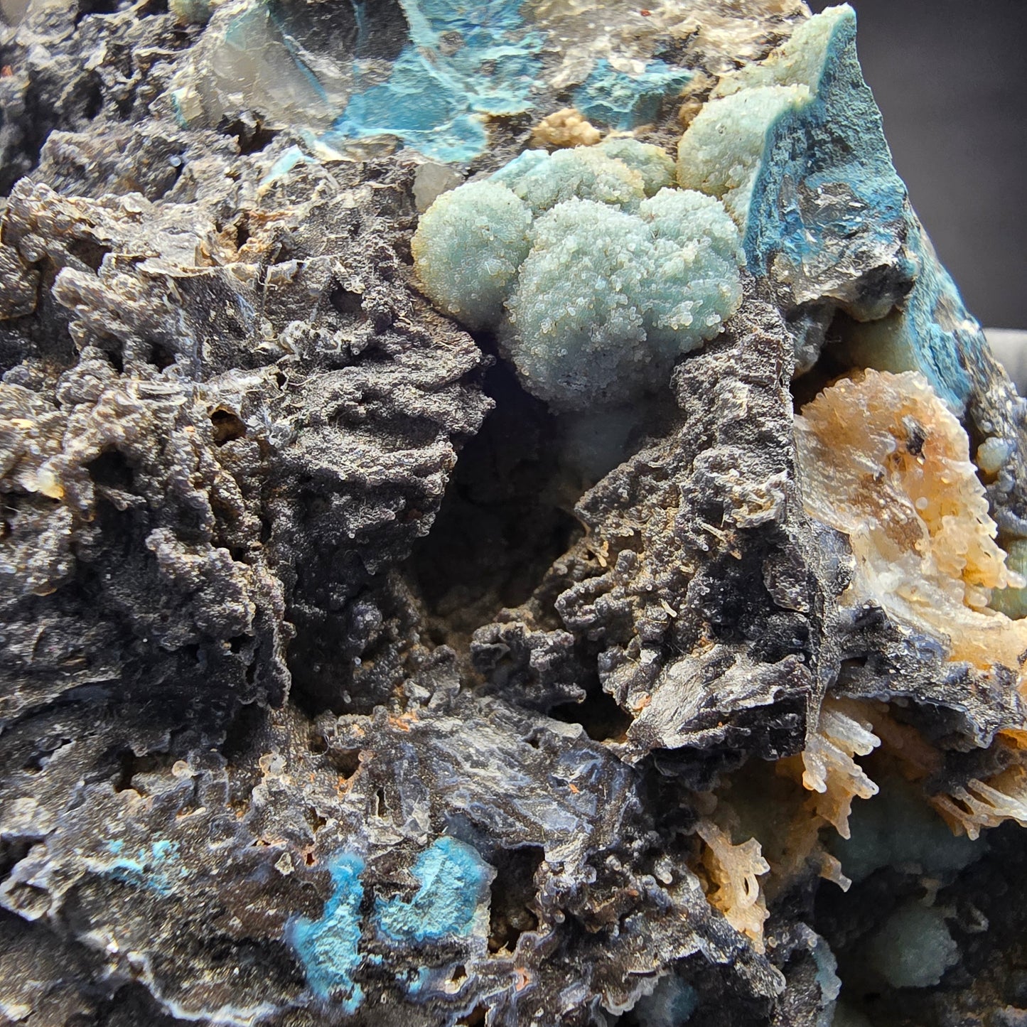 Seltene große Shattuckit Stufe blau Kaokoveld, Namibia 107*103*30mm Sammlung