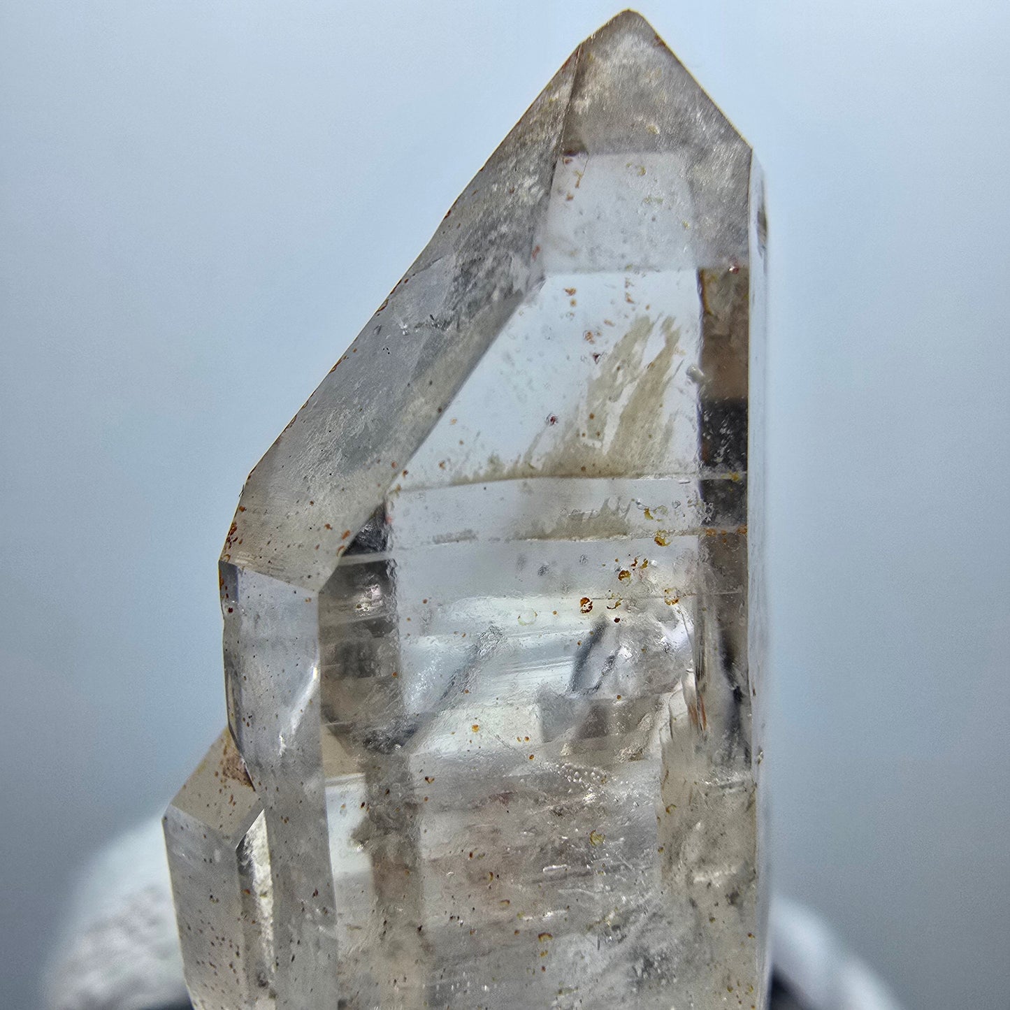 Enhydro Phantom Smoky Quartz Scepter, 1x Bubble Goboboseb, Namibia 33*17*11mm