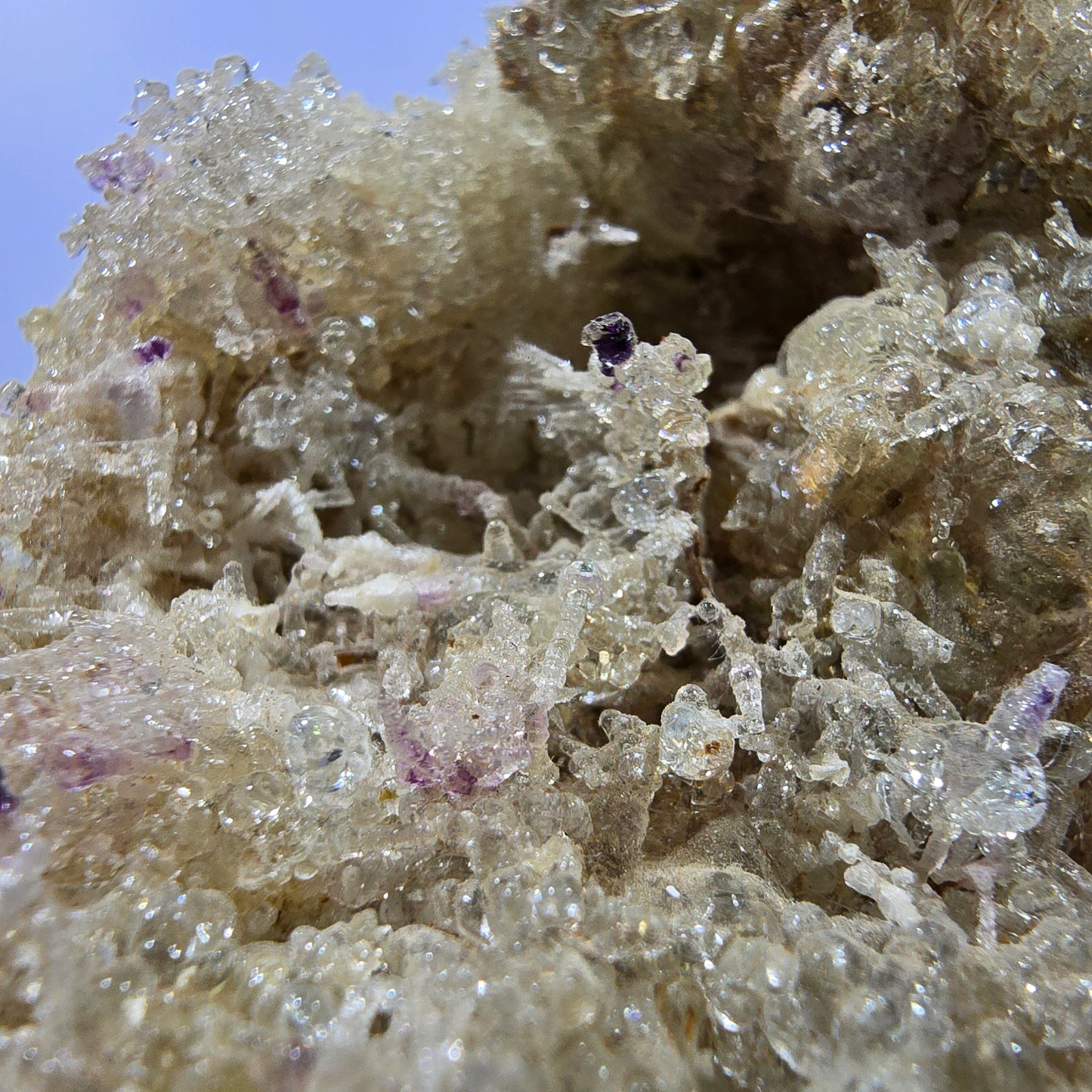 Seltene Hyalit Opal, Orthoklas, Schörl Turmalin Stufe Erongo, Namibia 83*56*53mm