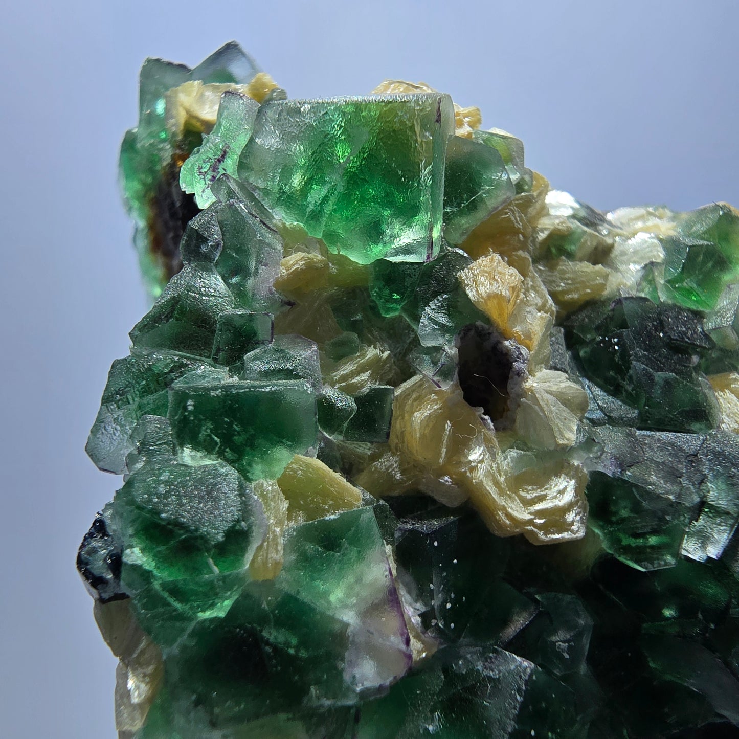 Phantom Fluorite Cube Schorl Tourmaline Muscovite Specimen Erongo Namibia 102*62*54mm