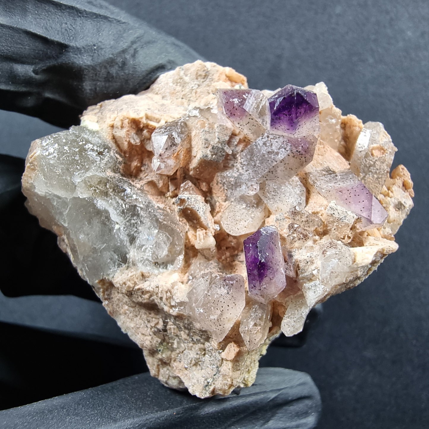 Seltene Brandberg Amethyst Stufe lila 44*42*27mm Brandberg, Namibia Sammlung