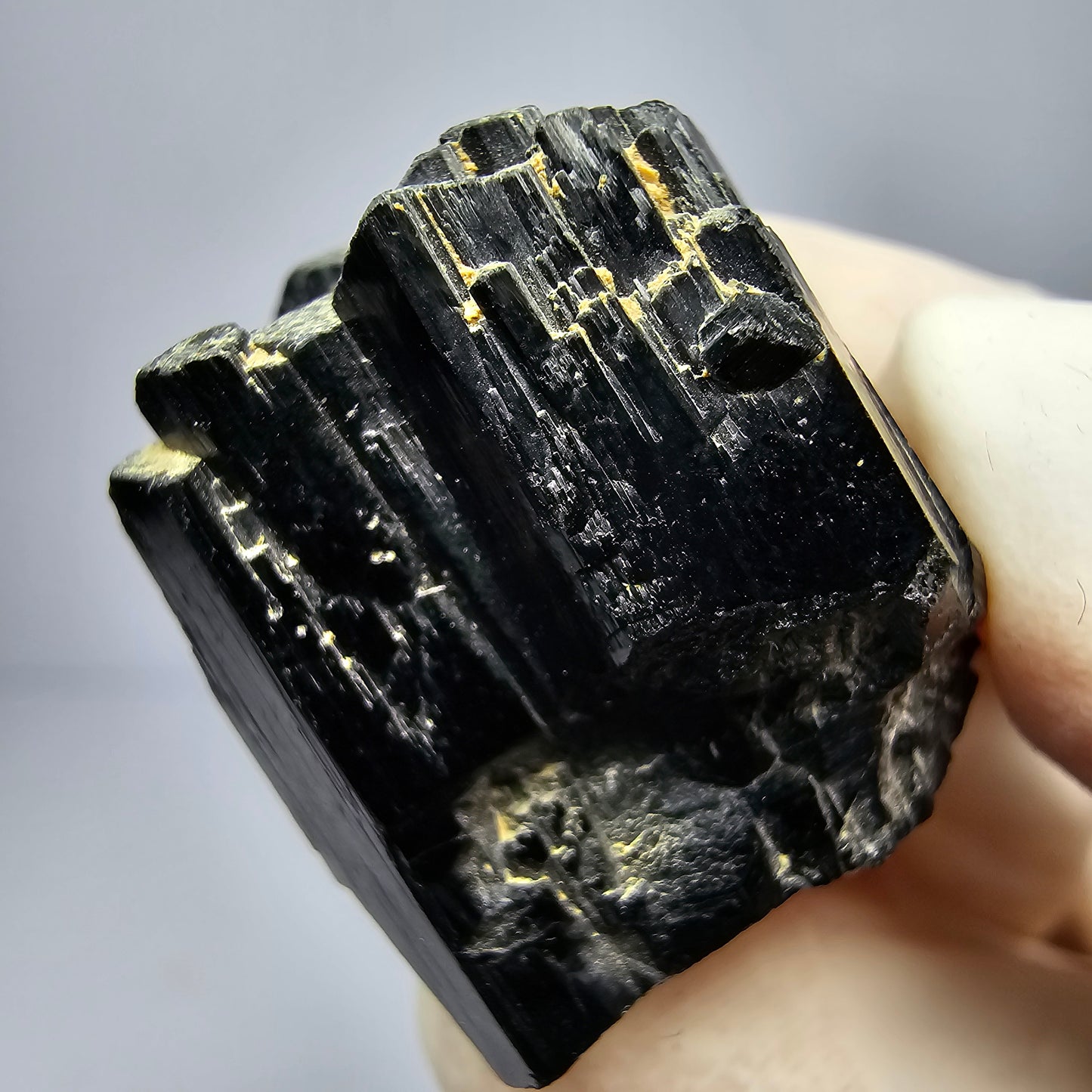 Schöner Schörl Turmalin Kristall glänzend Erongo, Namibia 26*22*19mm Sammlung