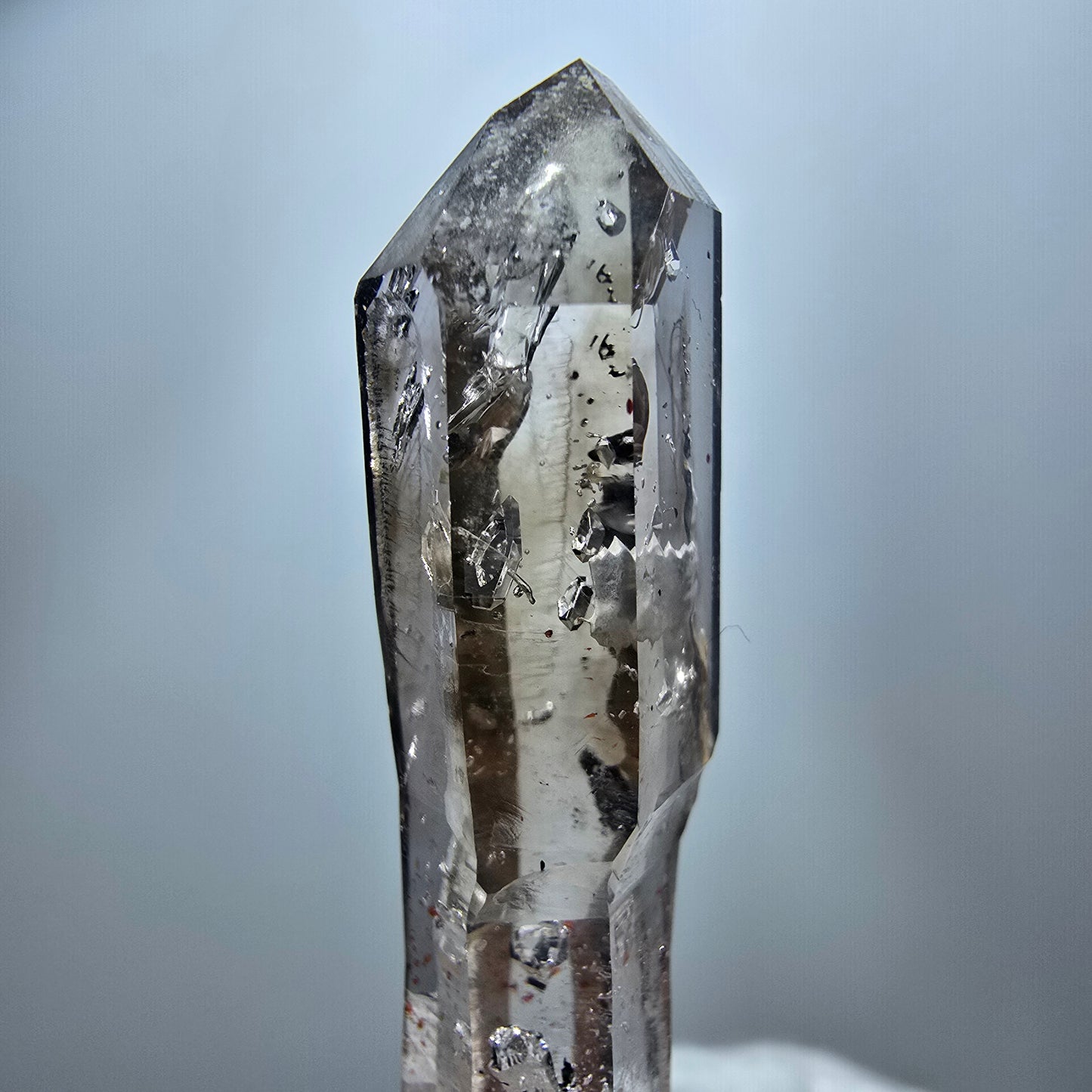 Seltener Phantom Rauchquarz Zepter Kristall Goboboseb, Namibia 53*13*9mm