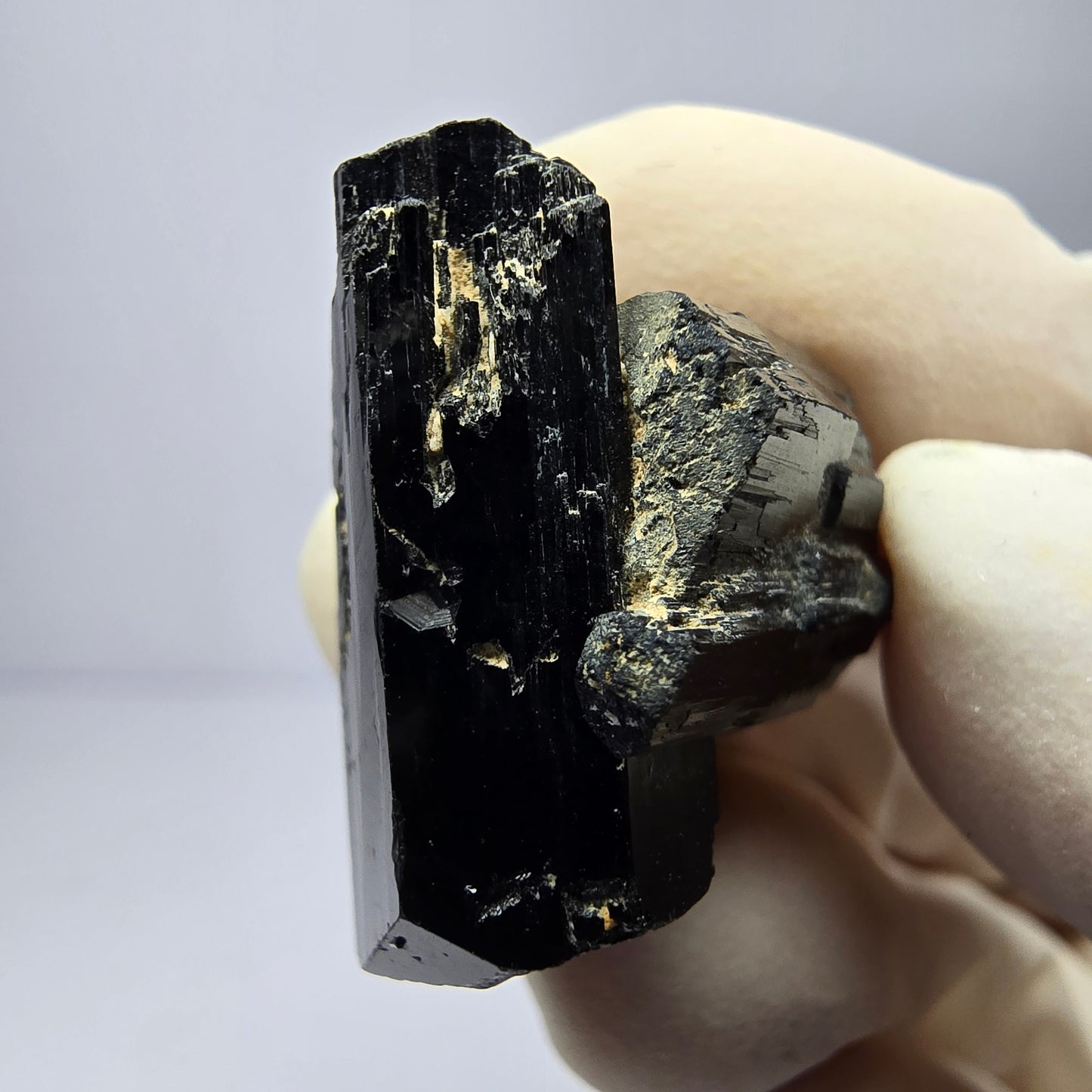 Schöne Schörl Turmalin Stufe schwarz Erongo, Namibia 24*21*14mm Sammlung