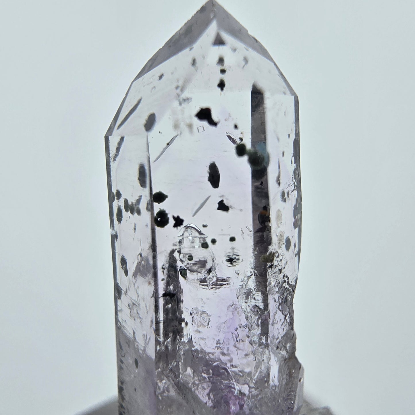 Enhydro Phantom Amethyst Hämatit Quarz Streep Mine Goboboseb Namibia 30*14*10mm Sammlung
