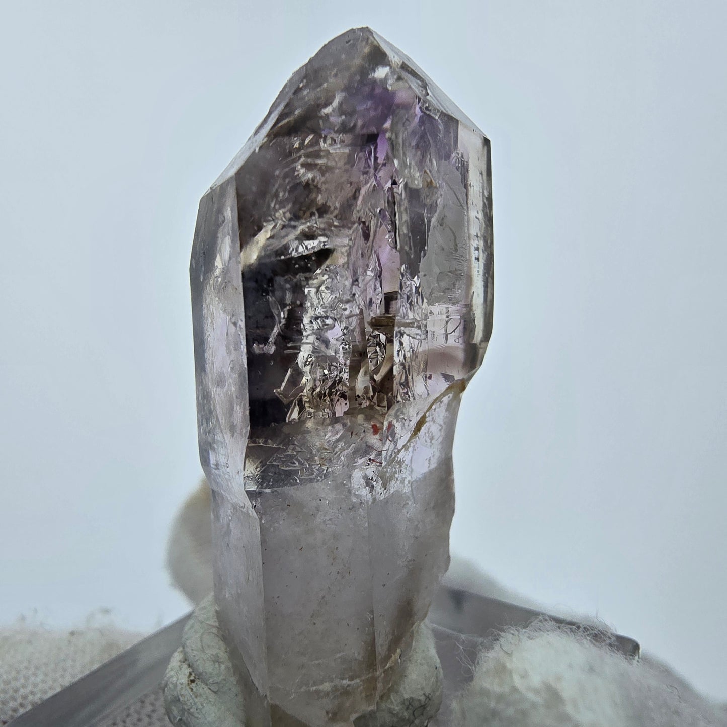 Sceptre d'améthyste fantôme Enhydro 2x Bubble Goboboseb, Namibie 38*20*16mm Collection