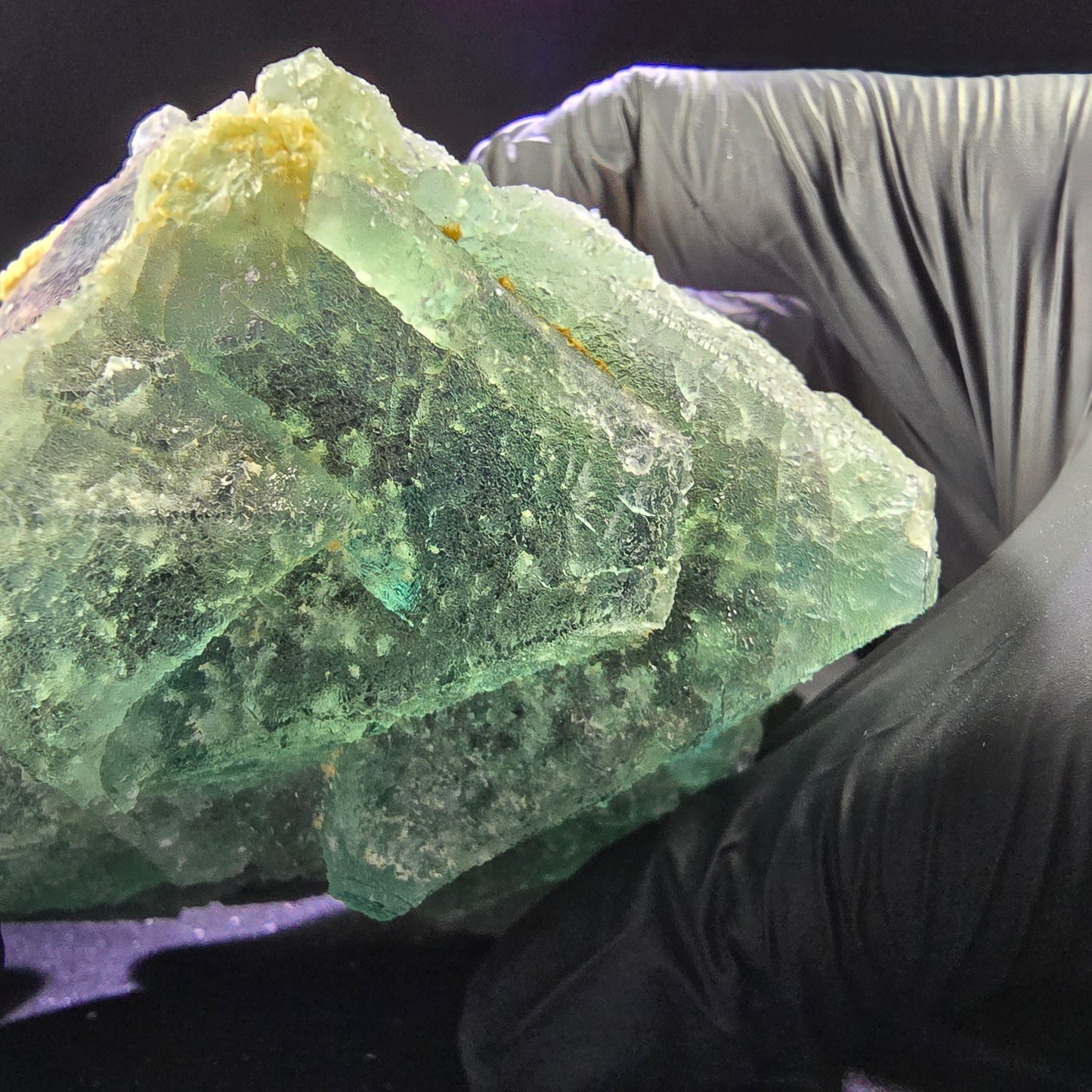 Große Phantom Fluorit XX Oktaeder Stufe grün blau 110*77*71mm aus Erongo Namibia