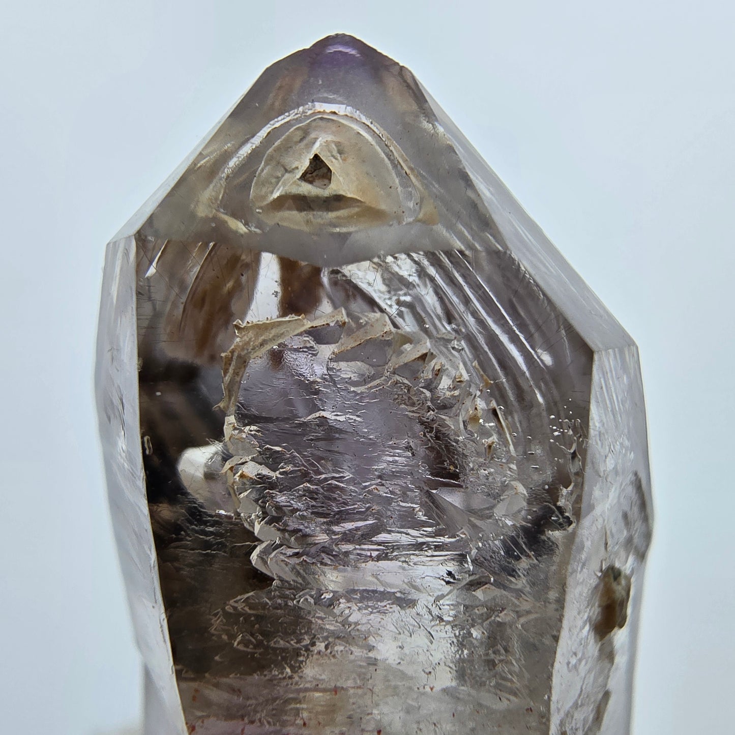 Enhydro Phantom Amethyst DT Zepter, 3x Blase Goboboseb, Namibia 51*22*22mm