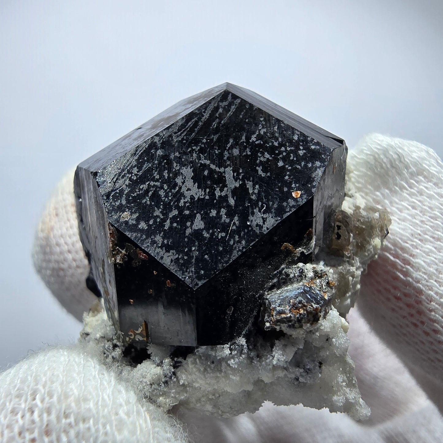 Seltene Schörl Turmalin, Hyalit, Orthoklas Stufe Erongo, Namibia 39*37*26mm