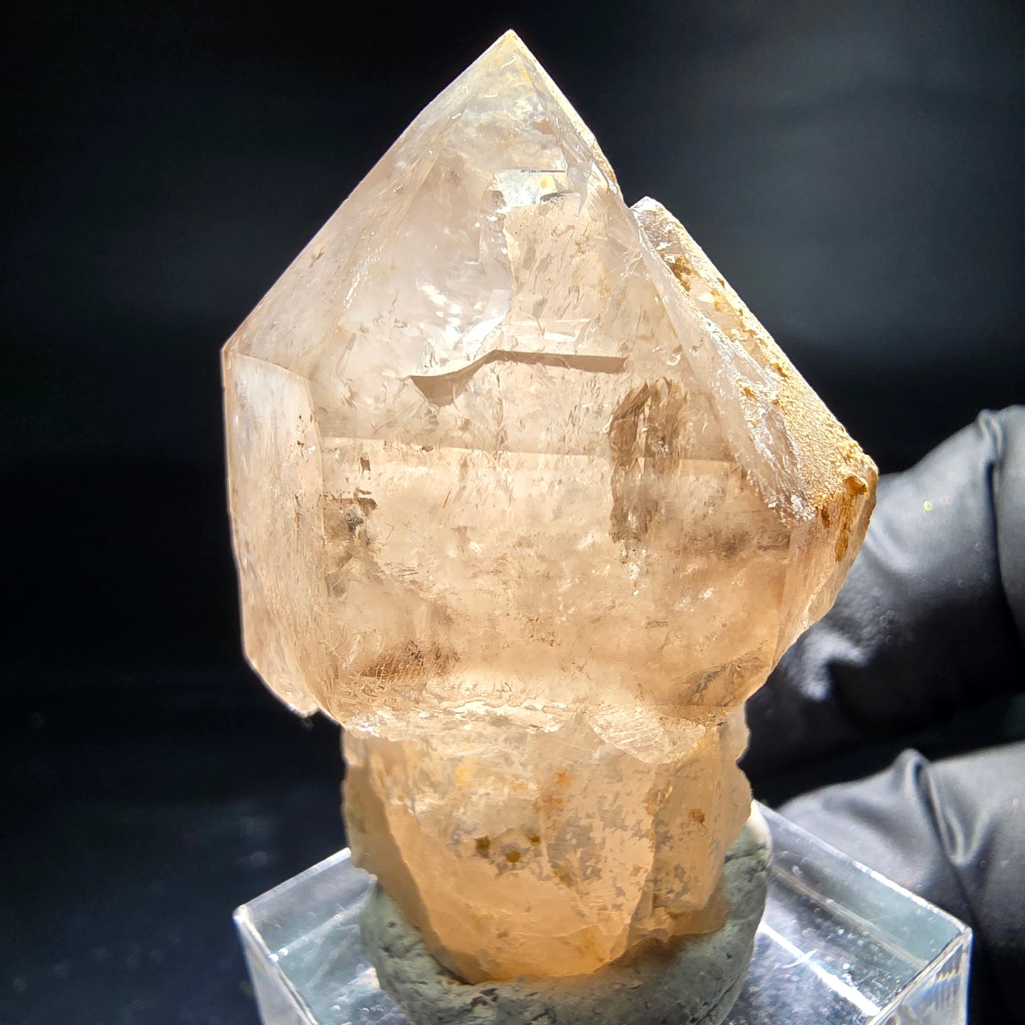 Schöne Phantom Rauchquarz Zepter Spitze Erongo, Namibia 44*31*26mm Sammlung