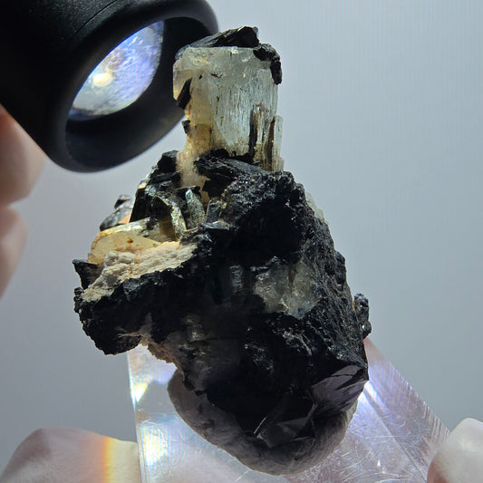 Seltene Aquamarin, Schörl Turmalin Stufe Erongo, Namibia 40*29*23mm #12012