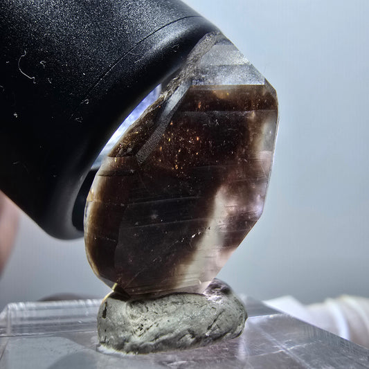 Seltener Phantom Rauchquarz DT Kristall Goboboseb, Namibia 26*16*9mm #12066