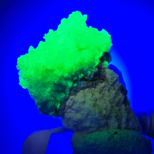 Seltene Hyalit Opal, Orthoklas, Rauchquarz Stufe Erongo, Namibia 36*27*24mm #12075