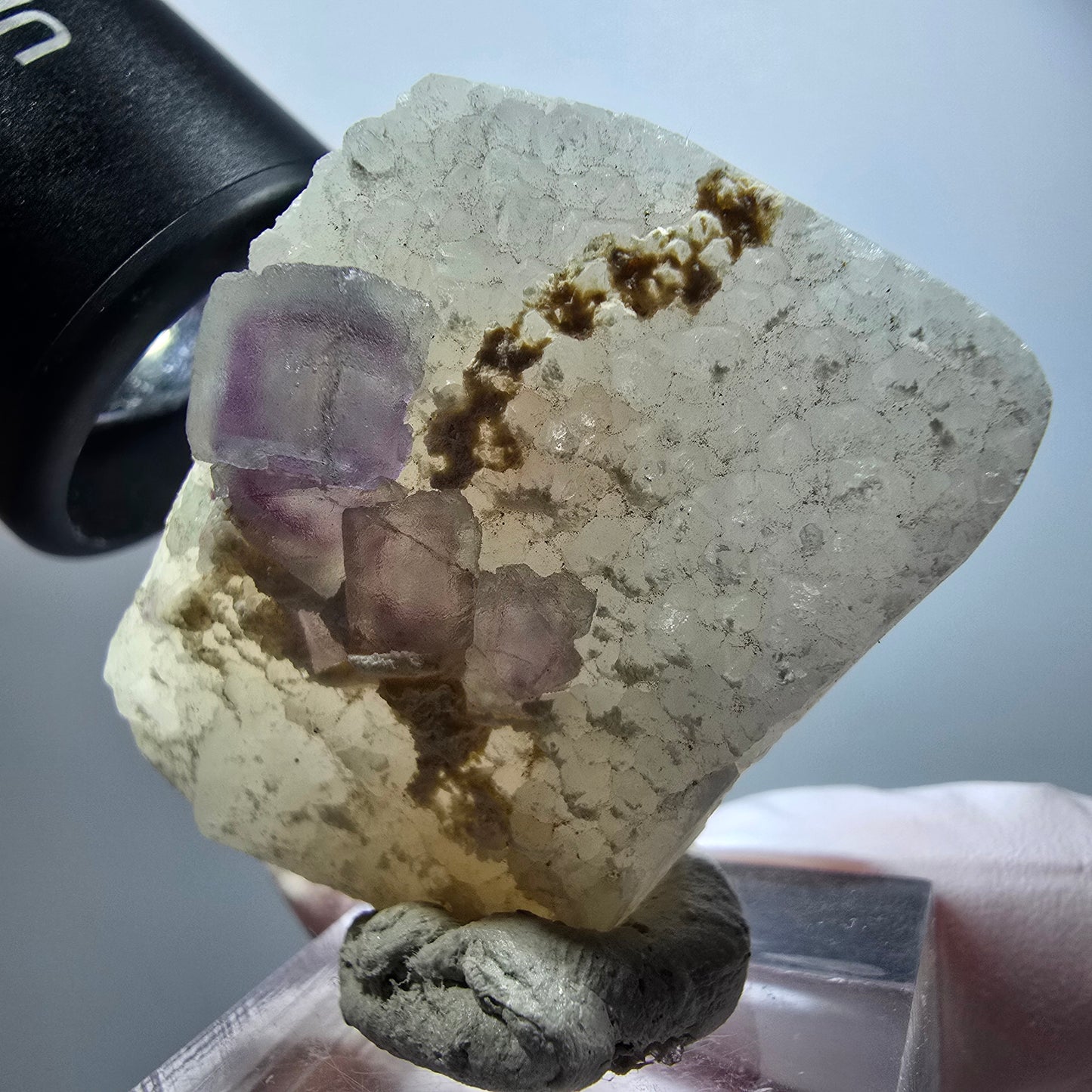 Phantom Fluorite Cube, Quartz Specimen, Green Purple Omehane, Namibia 43*30*14mm #12241