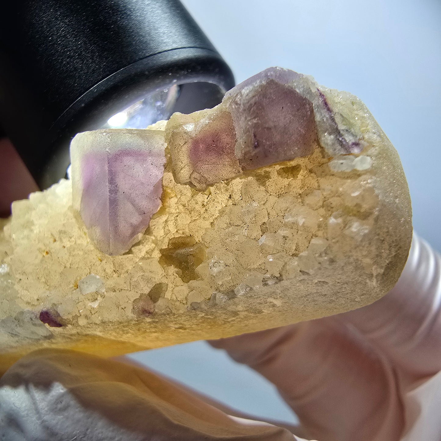 Phantom Fluorite Cube, Quartz Specimen, Green Purple Omehane, Namibia 65*20*20mm #12248