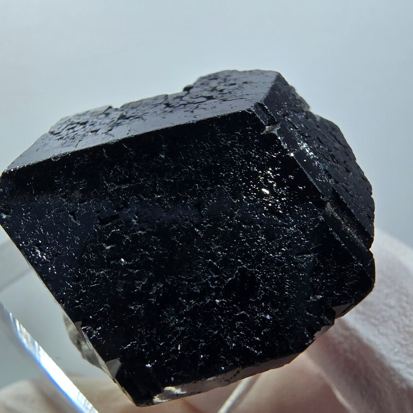 Rare cristal de tourmaline schorl symétrique, Erongo, Namibie, 31*31*22 mm #12283