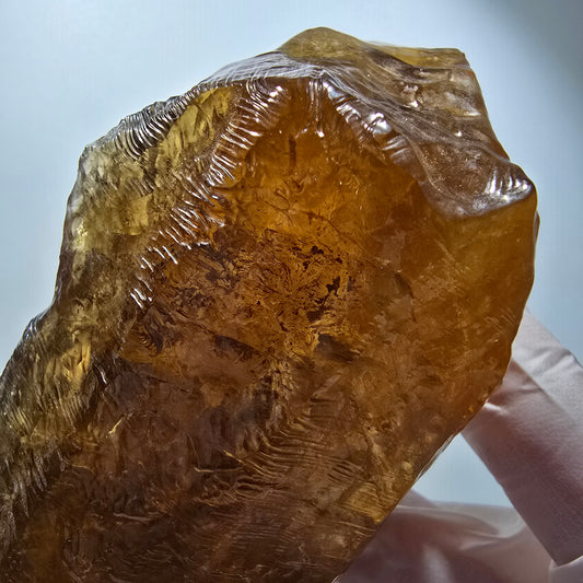 XL Natürlicher Honig Calcit Kristall, gelb orange Erongo, Namibia 124*54*43mm #12289