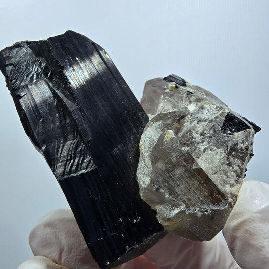 Rare Schorl Tourmaline, Smoky Quartz Specimen Erongo, Namibia 57*46*30mm #12372