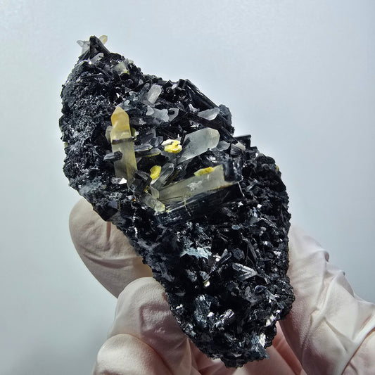 Rare Schorl Tourmaline, Smoky Quartz, Muscovite Specimen Erongo, Namibia 68*54*34mm #12376