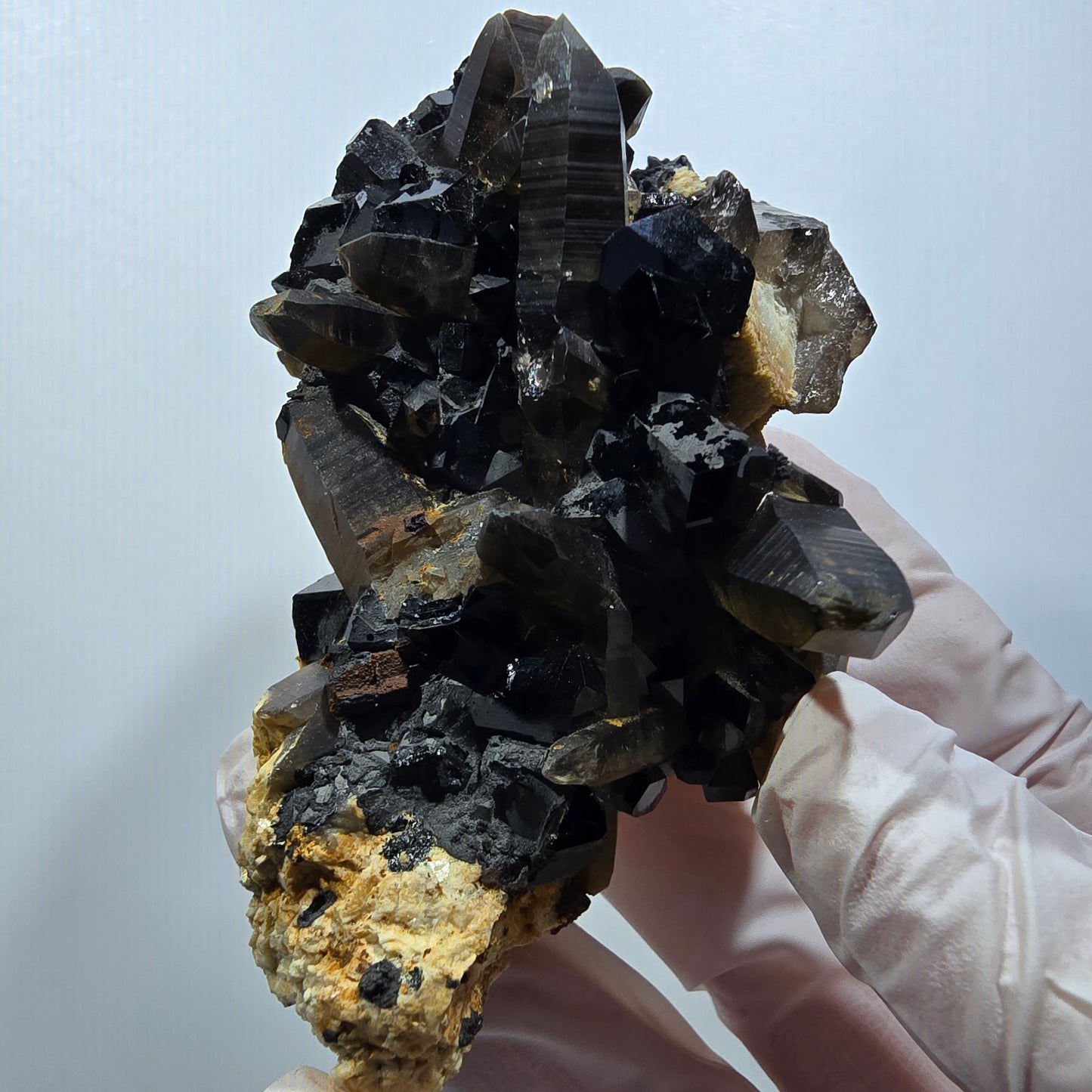 Rare Schorl Tourmaline, Smoky Quartz, Orthoclase Specimen Erongo, Namibia 86*54*49mm #12381