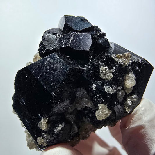 Seltene Schörl Turmalin, Rauchquarz Stufe Erongo, Namibia 45*44*41mm #12391