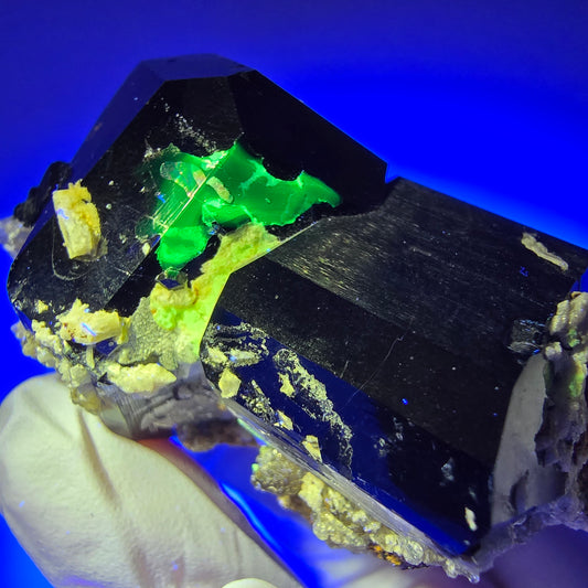 Schörl Turmalin, Hyalit Opal, Rauchquarz, Orthoklas Erongo, Namibia 55*45*34mm #12404