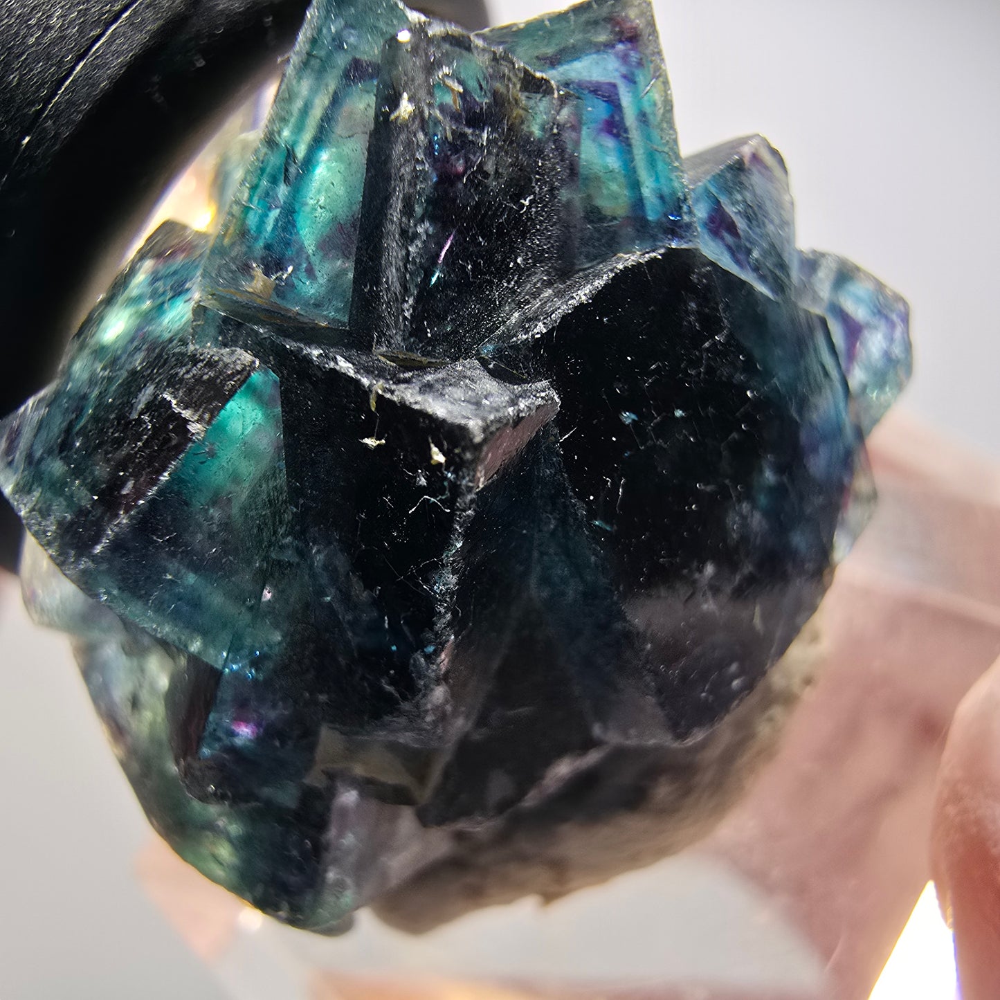Phantom Fluorite Cube Specimen, Blue Butterfly Pocket, Okorusu, Namibia 30*25*16mm #12528